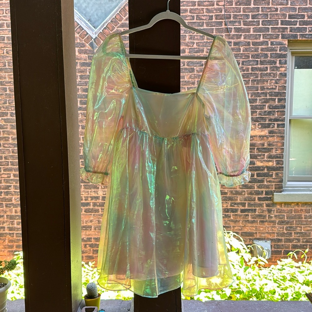 Storia Iridescent Babydoll Dress, New